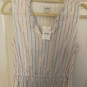 JCrew- tie front midi dress